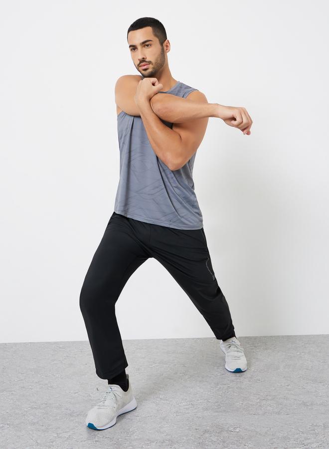 Styli Active Men Relaxed Track Pant with Side Print and Zipper Detail - Image 2